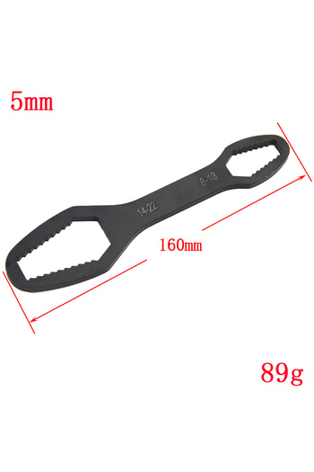 Choice 8-22mm Black 8-22mm 8 to 22 Black Multifunctional Double End Box Wrench Hexagon Double End Solid Wre