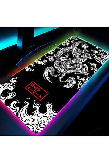 Choice 600X300X3MM Dragon RGB XXL RGB Gaming Mouse Pad Dragon Desk Mat HD Black Gamer Accessories Large LED