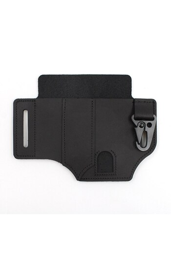 Choice pu Black Tool Pocket Multifunctional Storage Wear Resistant Durable Retro Outdoor Sports Pocket Tool