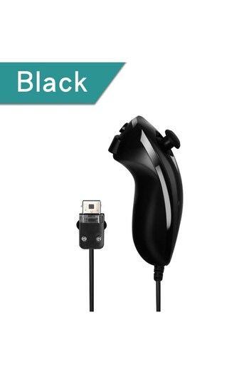 TECTINTER Wired Nunchuck For Nintendo Wii Game Controller Hand Curved Game Handle Controller Nunchuk For Wi...