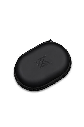 Choice black Portable KZ Earphones Case Oval Storage Bag Headphones PU Storage Box Black Hold Storage Box P