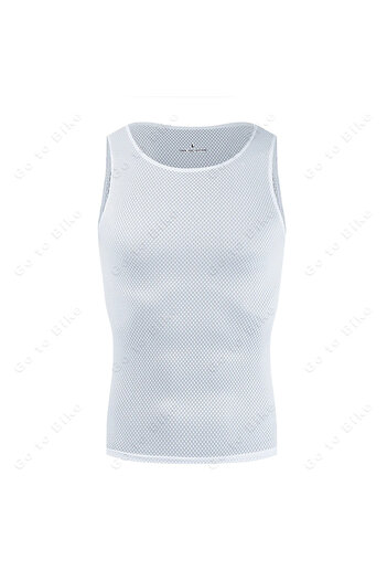 Choice L White Colorful Cycling Base Layer Cycling Undershirt Quick Dry Underwear Cycling Sleeveless Jersey
