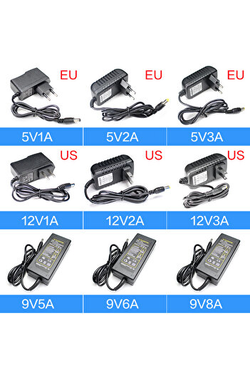 Choice28 1A EU Plug 5V 12V DC Universal Power Supply 12V 5V 6V 9V 10V 15V 24V 1A 2A 3A 5A 6A 8A Transformer A