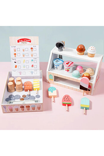Choice Style A Wooden Ice Cream Pretend Toys Mini Food Children Toys Wedding Party Bakery Dessert Play Hou