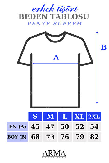 Arma Yıldız Men's Slim Fit White T-shirt - 100% Cotton, Crew Neck, Short Sleeve, Undershirt