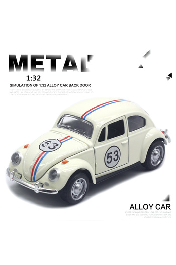 Choice White No box 1:32 Beetle Alloy Car Diecasts Metal Classic Toy Model with Pull Back Function Vehicles