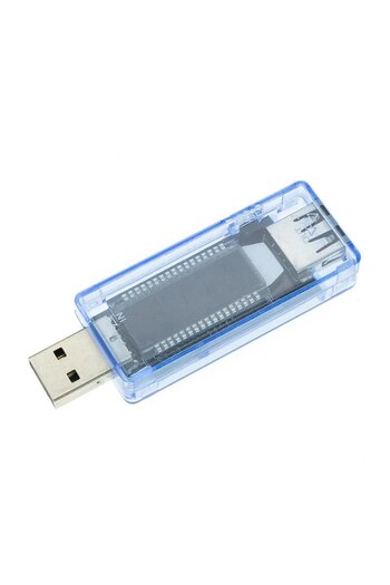 Choice V20 Battery Tester, USB Transparent Blue Voltmeter, Current Capacity, Charge Meter, Power Bank, ...