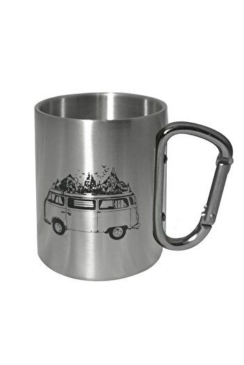 Orcamp Steel Cup with Carabiner Handle Inox Out-1850