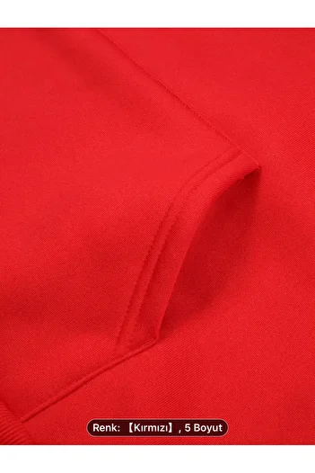 NEW TRENDY COLLECTİON Σετ αθλητικής φόρμας με στάμπα καγκουρό - Φούτερ και παντελόνι με στάμπα στο μικρό μπούστο