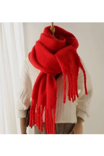 Nilbutik Premium Soft Boucle Scarf
