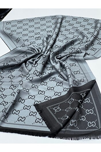 cs camellia scarf G desen çift taraflı ipeksi pamuk kaşmir şal