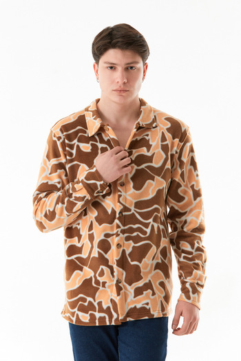 Fulla Moda Πουκάμισο Fleece με σχέδια