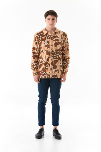 Fulla Moda Πουκάμισο Fleece με σχέδια