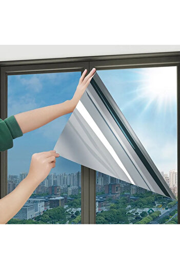 milim reklam ÇİZİLMEZ AYNALI CAM FİLMİ 152 cm - KOLAY UYGULANABİLİR