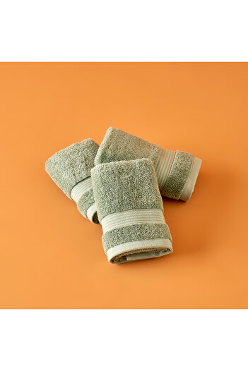 Bella Maison 100% Cotton Premium Dorita Hand Towel 3 Pack Mint (30X50 cm)