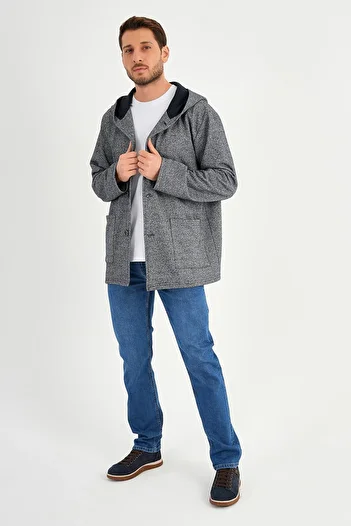 ALEXANDERGARDI Hooded Oversize Cardigan with Ribbon Inside (E23-607 03)