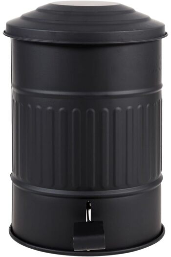 STOREMAX Polysight Concept Pedal Trash Can Matte Black 8 Lt Trendzap 467437