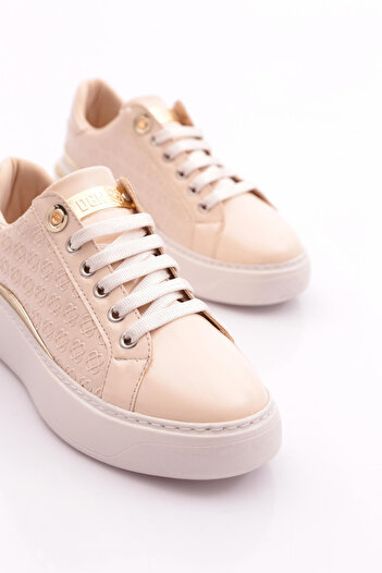 DGN 2553 Kadin Bağcikli Sneakers Ayakkabı