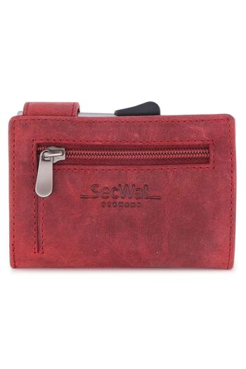 SecWal Credit card case wallet RFID leather 9 cm