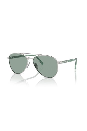 Prada Men Pilot Sunglasses- Pr A58s - Lense Size:58mm - Silver