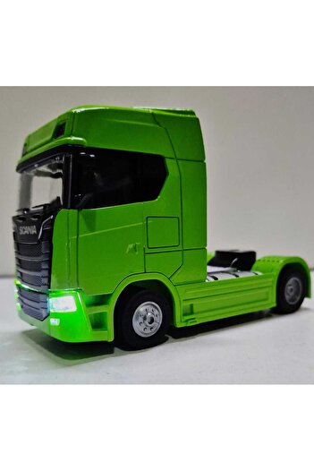 Hepsilazım Scania V8 Çekici Tır 12 Cm Demir Çek Bırak Oyuncak Scania Metal Tır Taşıyıcı Mini Model Araç Diecast