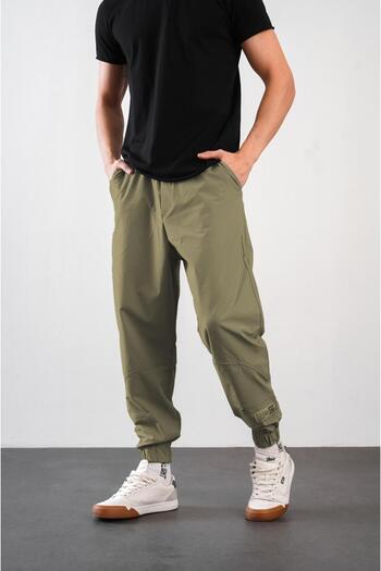 Butik Trend We Men's Regular Fit Jogger Pants with Elastic Waist and Legs
