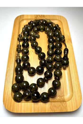 Black Sea Port Ottoman Czechoslovak Similar Large Size System Clamping Amber Rosary
