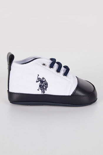 U.S. Polo Assn. حذاء بيبي بوي أبيض
