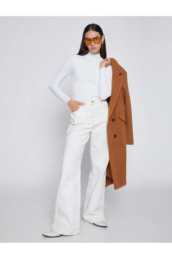 İpli Women's White Color Turtleneck Knitwear Sweater