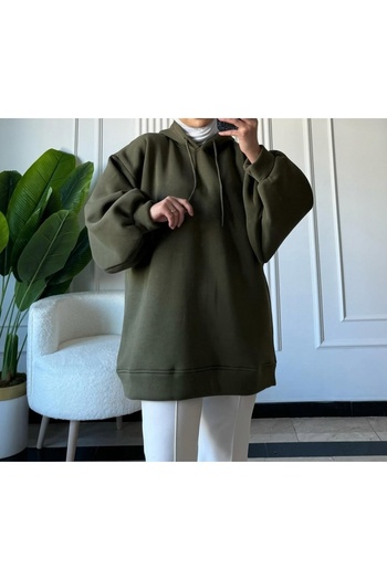 Butik Σεμνό φούτερ - Μπεζ - Casual