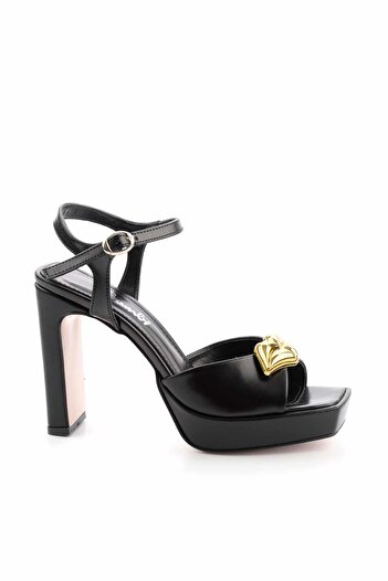 Bambi Metallic Black Women's Evening Dress Shoes K05211790609