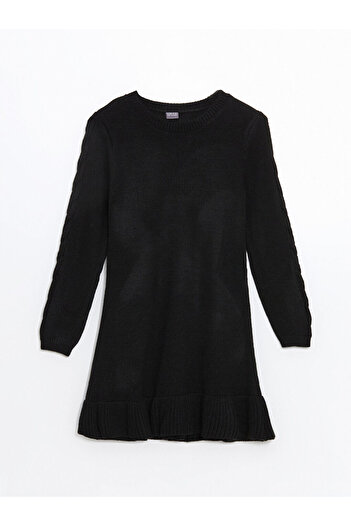 LC Waikiki Crew Neck Girls' Knitwear Dress