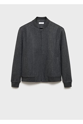 MANGO Man Regular kesim flanel bomber ceket