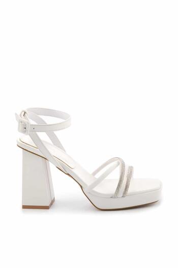 Bambi White Women's Classic Heeled Shoes K05326065209