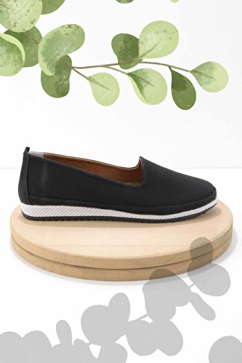 Bambi Black Nubuck Women's Ballerinas01348065301