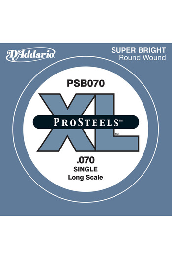 Daddario Psb070 Bass Guitar Single String, (La), Pro Steels, 0.070 Gauge,