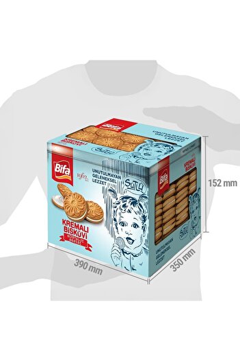 Bifa Nostalji Sütlü Kremalı Sandviç Bisküvi 1080 gr