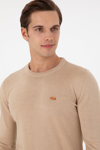 U.S. Polo Assn. Men's Sand Melange Sweater 50297040 -Vr123