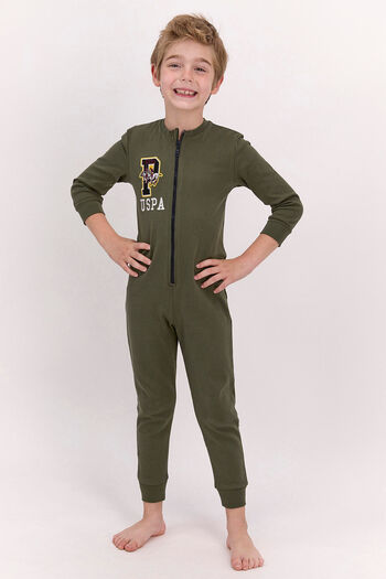 U.S. Polo Assn. Boy's Khaki Overalls