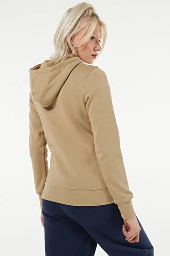 THE NORTH FACE Μπεζ Drew Peak Pull Hoodie - Γυναικείο φούτερ με κουκούλα από λινό
