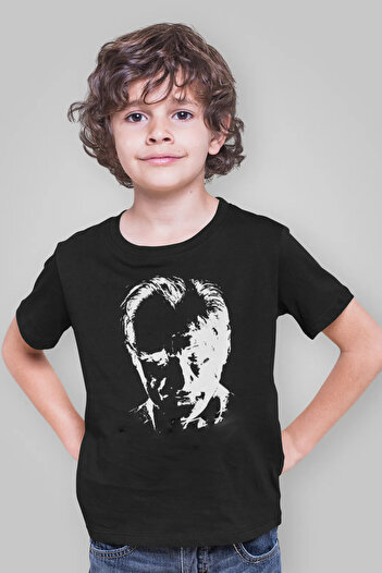 e-çocuk Boy's Ataturk Printed Short Sleeve T-Shirt