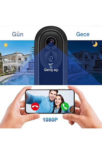 UralTeknik W5 Kapı Zili kamera Hd Görüntülü Kablosuz 2 Yönlü Konuşma Akıllı Wifi Interkom Ev ofis otel