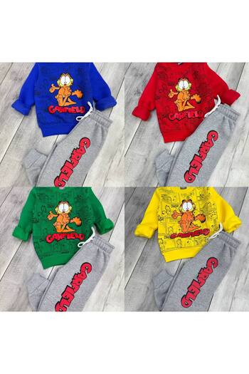 GARFIELD New Season - 3 Thread Printed Raised Tracksuit Set