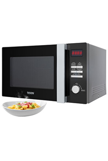 Edison black digital electric microwave 28 litres