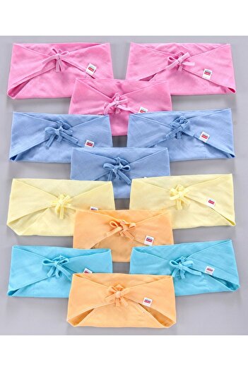Babyhug Babyhug Muslin Cotton Triangle Cloth Nappies Small, Reusable and Breathable - 1-6 Months, Set Of 12