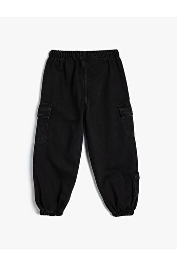 Koton Jogger Kot Pantolon Kargo Cepli Düğmeli Pamuklu