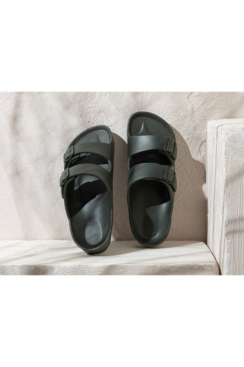 English Home Comfort Eva Men's Street Slippers Dark Green