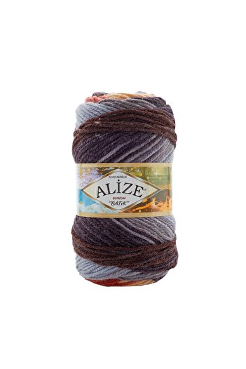 Alize Burcum Batik 7942 - Knit Lanyard Hand and Vest Cardigan Sweater Yarn
