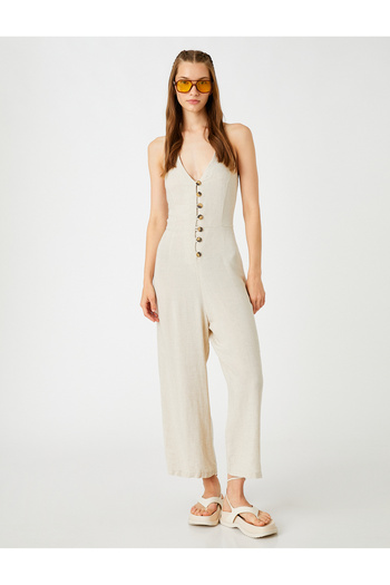 Koton Linen Blend Jumpsuit