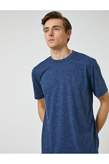 Koton Základní tričko Crew s krátkým rukávem Slim Fit